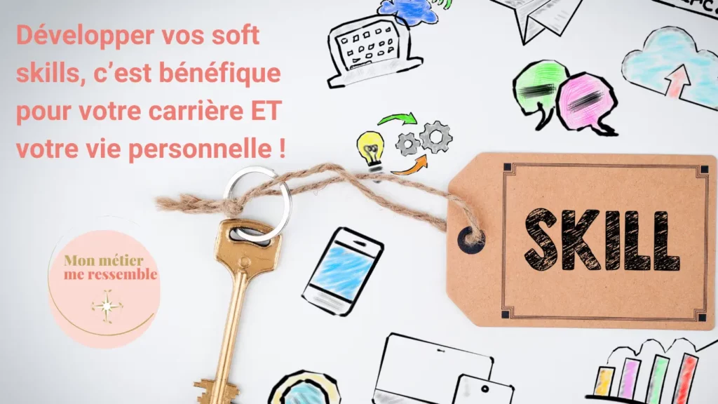 Dessins de moyens de communication et d'échanges, illustration des bénéfices des soft skills et des compétences sociales